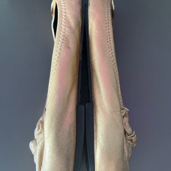Tory Burch Gold Reva Ballerina Flat Size 7 - Picture 7 of 7